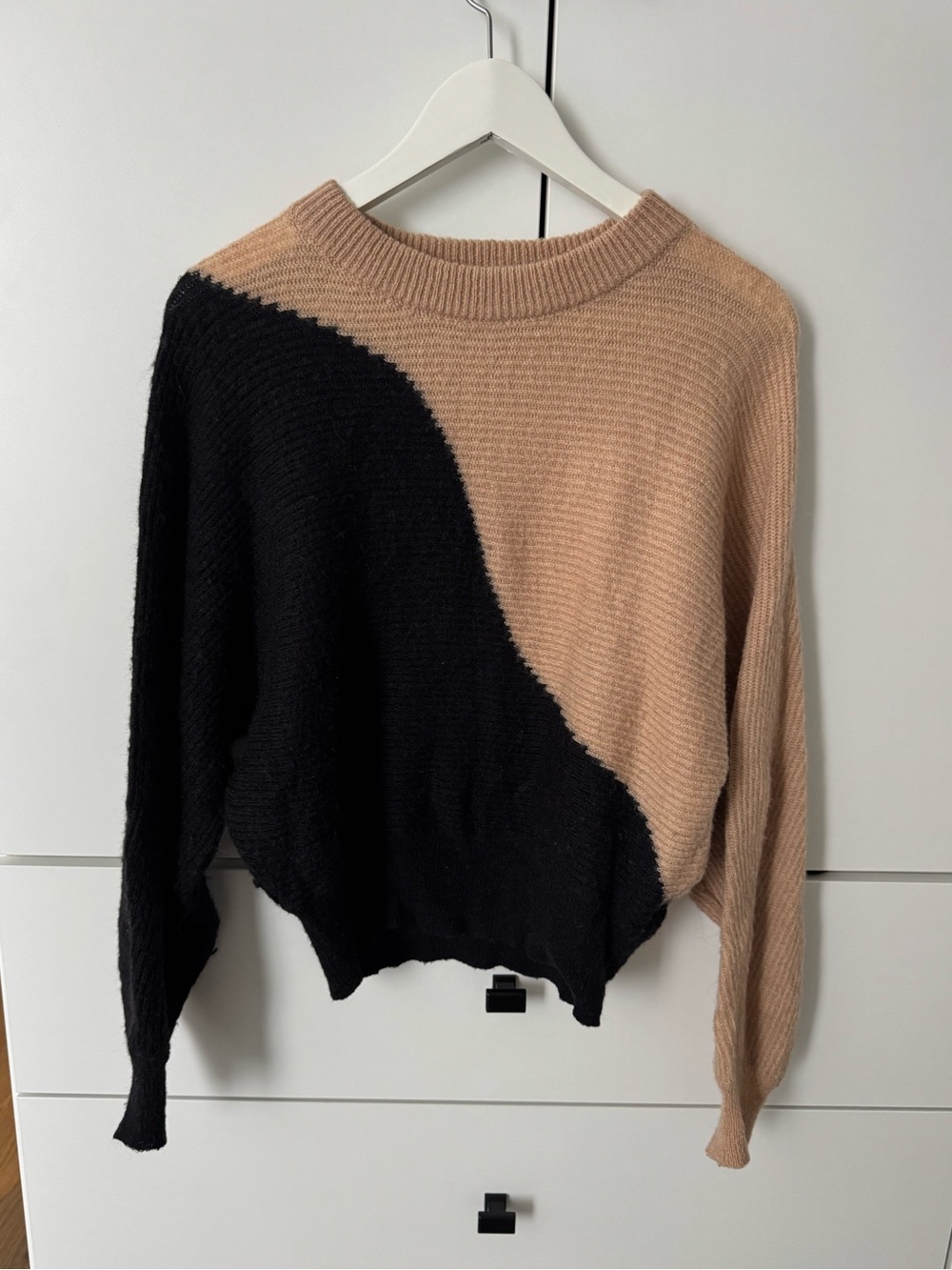 Vestique Yin/Yang Knit Dolman Sleeve Sweater - Size S - 10% wool